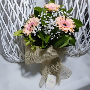 Bouquet de gerberas pastel