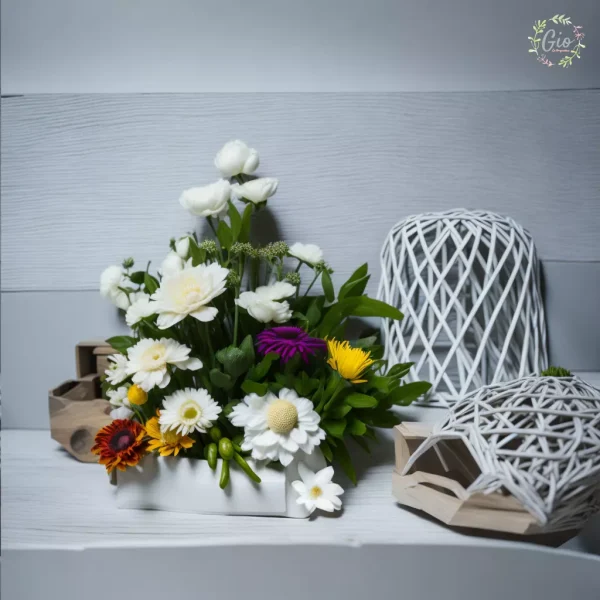 Flor piramidal variada