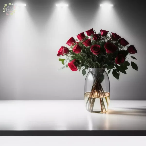 Ramo de 15 rosas rojas