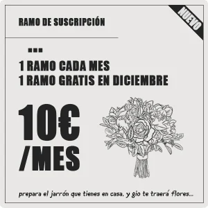 ramo de suscripcion basico floristería a domicilio